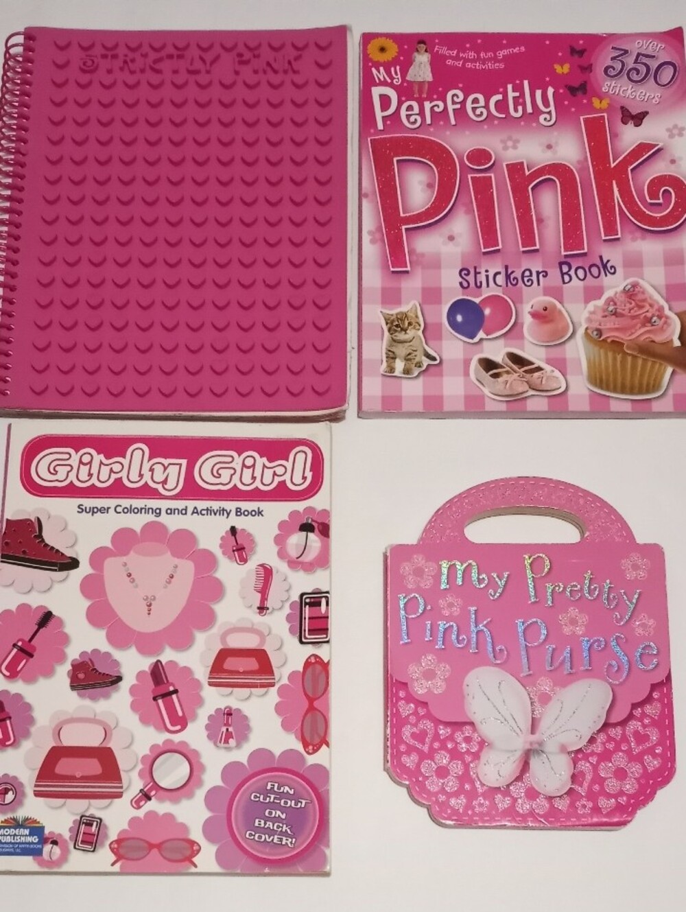 Lot Of Pink Girl Activity Books